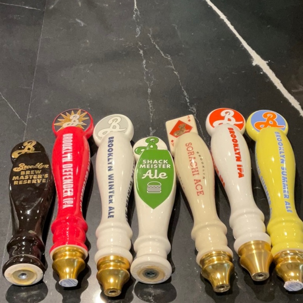 Beer Geek Alert! 7 vintage Brooklyn brewery craft tap handles